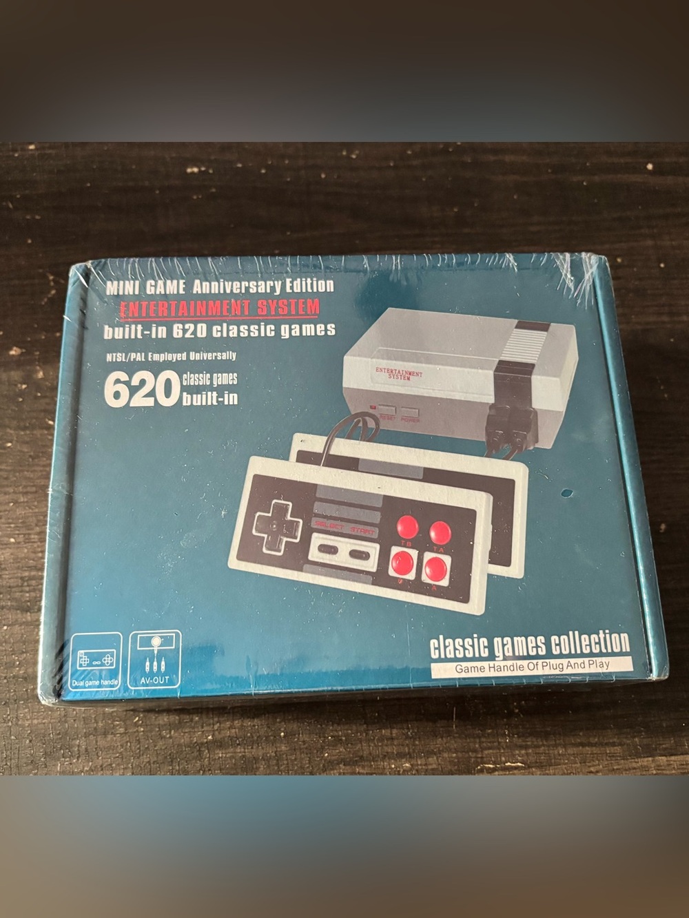 Anniversary Mini Game Console - Gray with Red Buttons New sealed